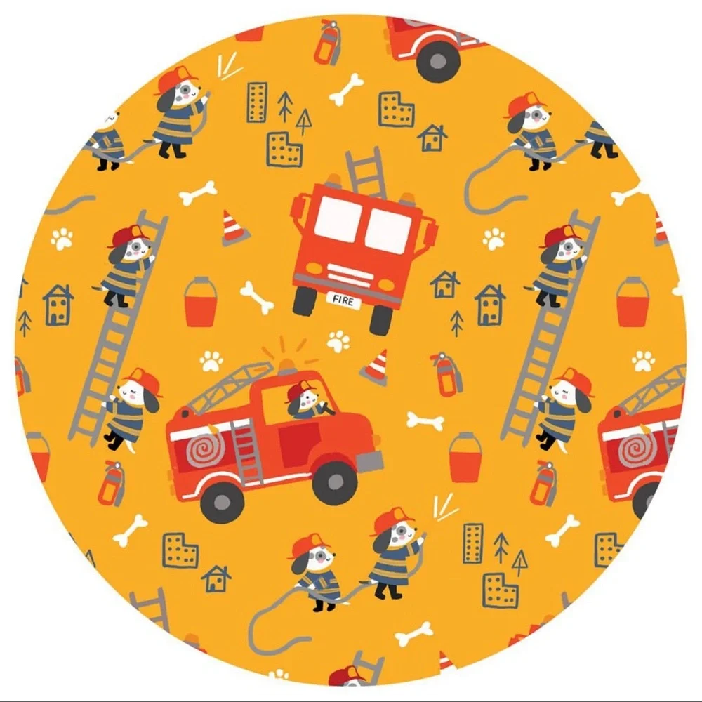 Little Sleepies Firetruck Pups pajamas GUC 3T - Picture 3 of 8